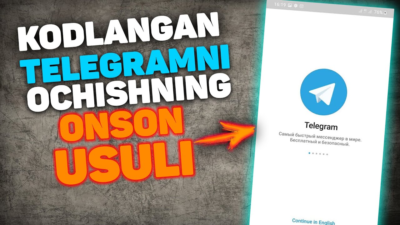 Telegram sirlari | Kodlangan Telegramni Ochish | Telegram ochish @uztexnotime