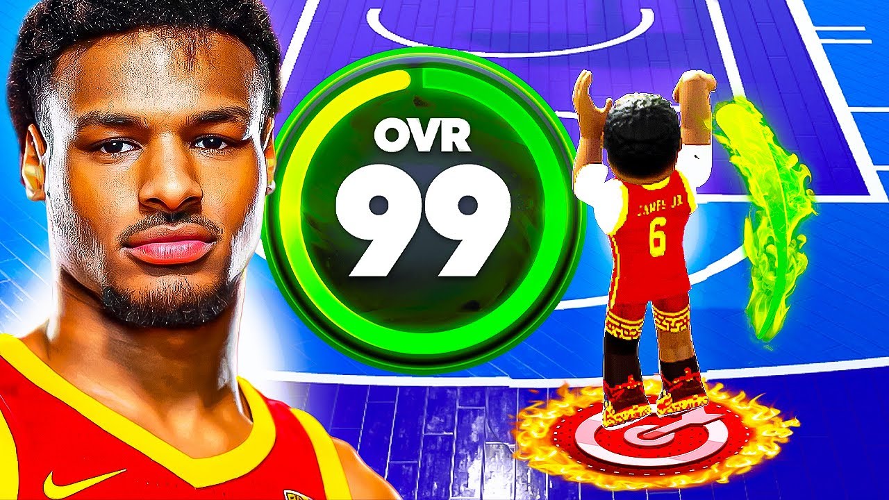 Bronny James is a MONSTER in Roblox Basketball.. 😳
