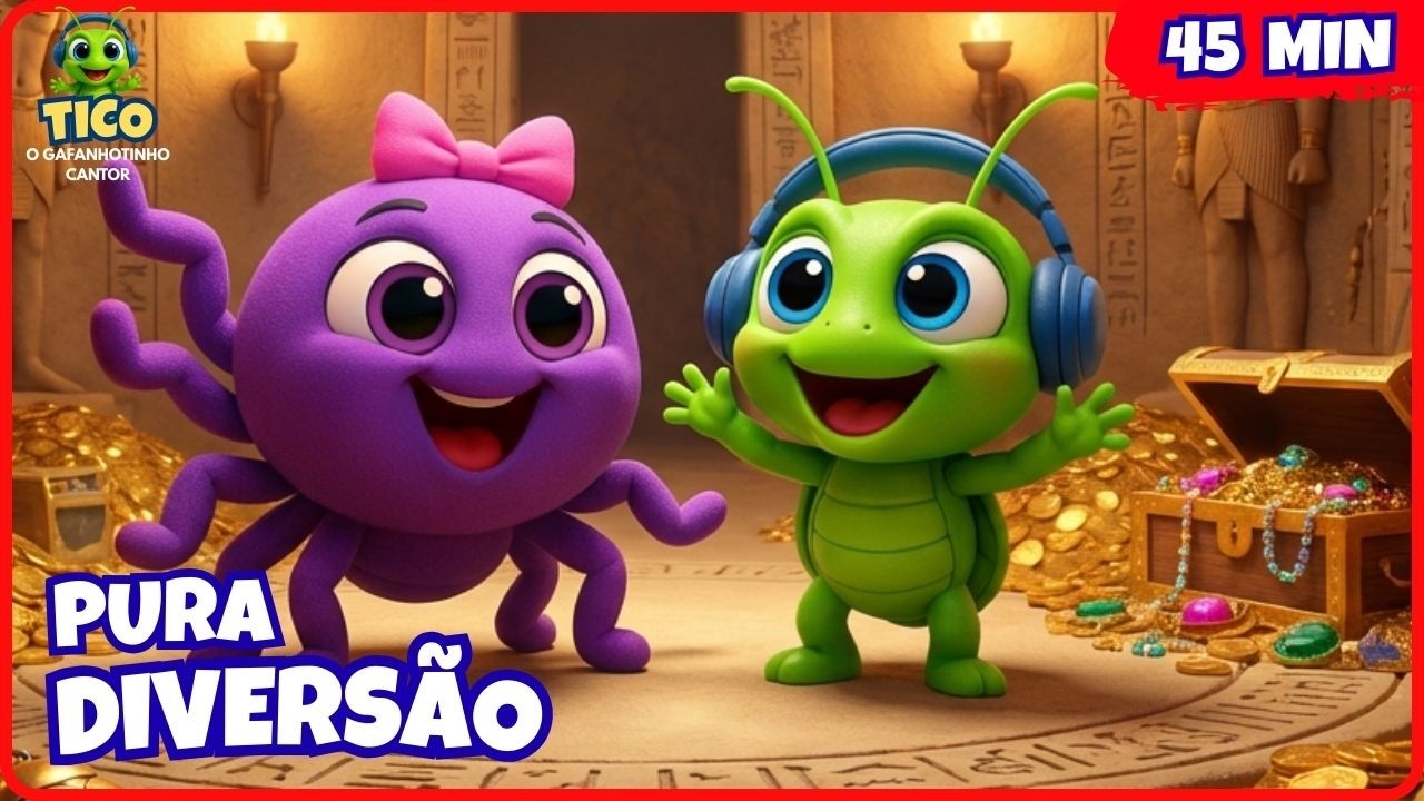 🎶 Dança Dança com o Tico 🐛 | 45 min Música Infantil Divertida pra Brincar