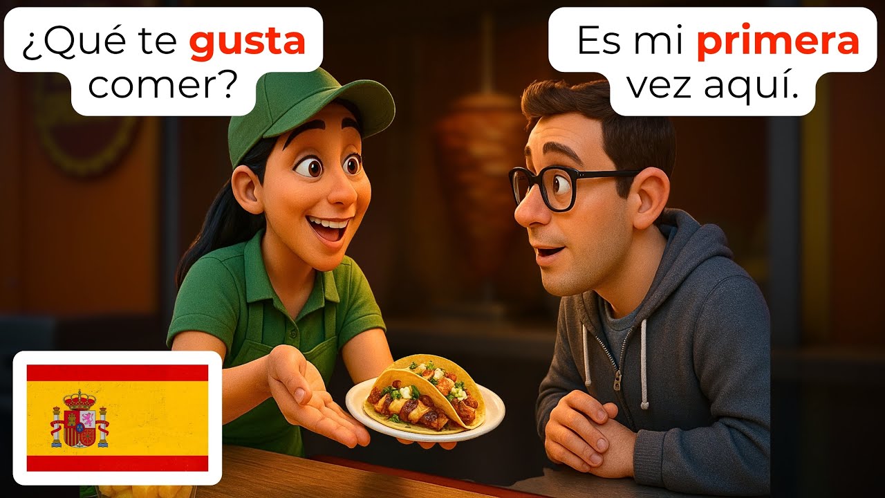 🇪🇸 Учите испанский заказ в фуд-траке | Настоящие разговоры с носителями языка для начинающих