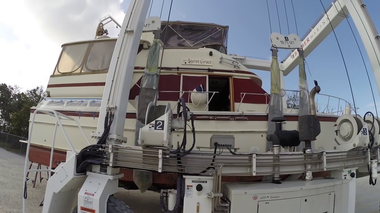 Trouble With The Survey Emergency Haul Out..Buying A Boat..Trawler..Yacht..1987 Jefferson Sundeck 42