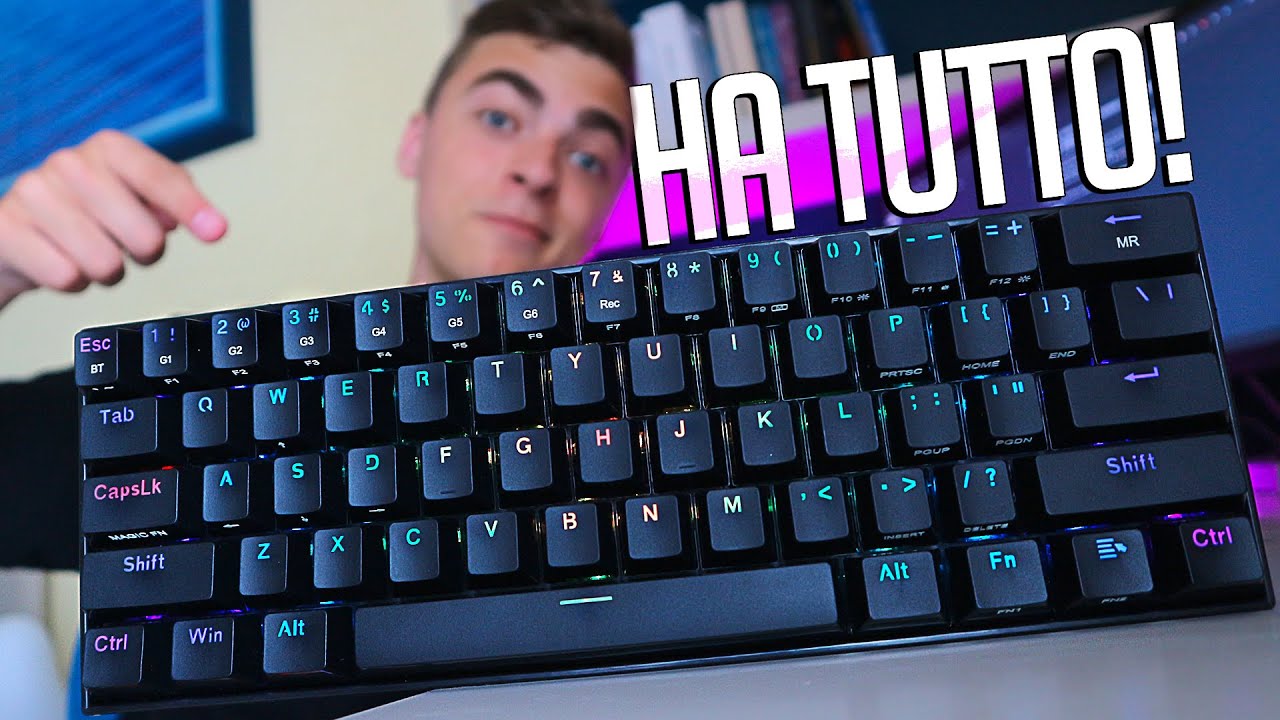 Migliore Tastiera Wireless Meccanica RGB 60% (2020)