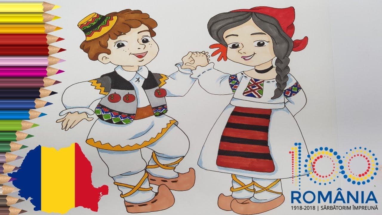 ❤️💛💙 Desenez pentru Centenarul Marii Uniri 2018 | La multi ani Romania si Romani | 100 ani