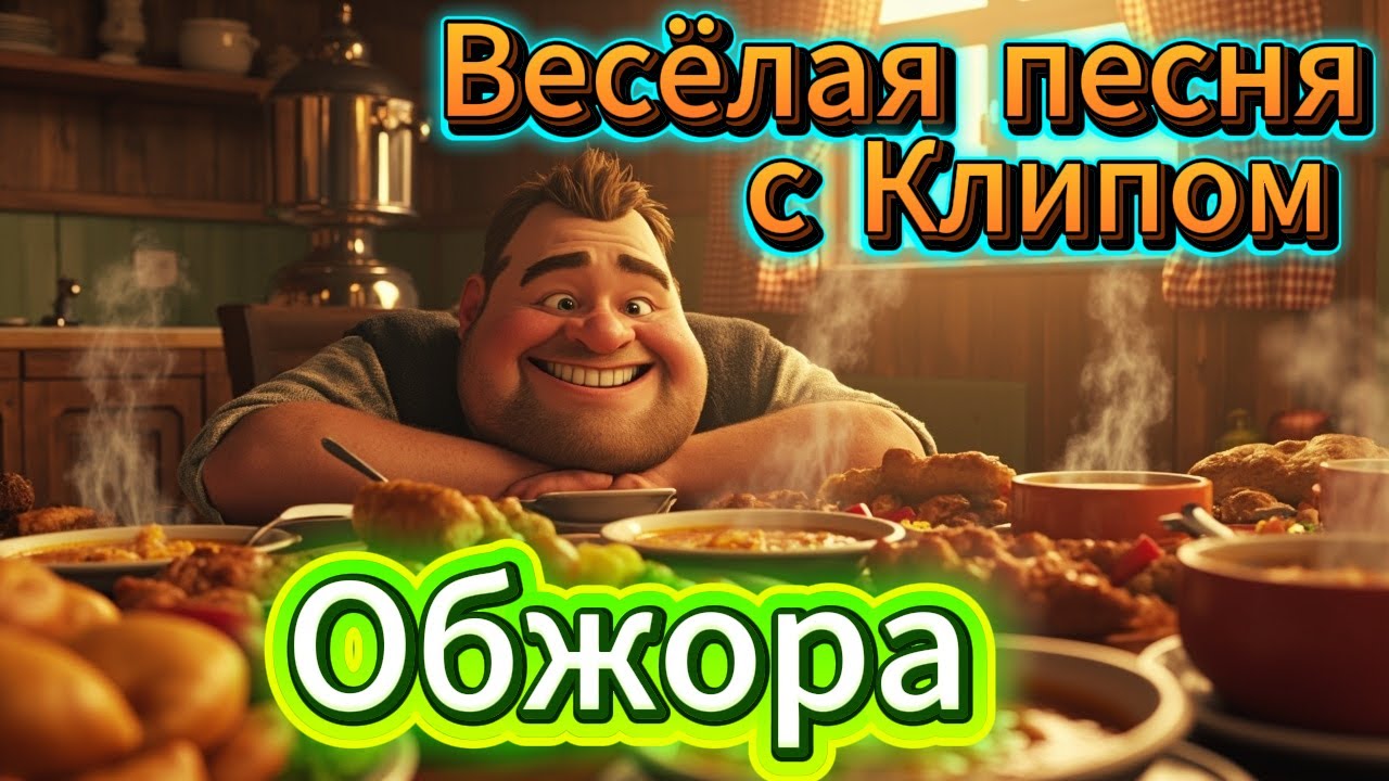 Обжора 🤣🎬 Весёлый Клип и Песня с Юмором 🍲 | Русская музыка для Души 2025🎶 #РусскиеХиты