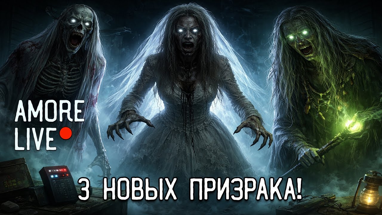 Новые ПРИЗРАКИ в Phasmophobia😱 Обновление 2025 Amore