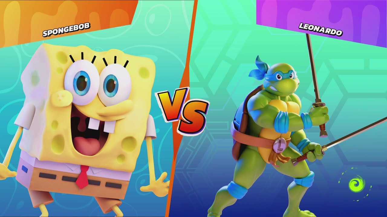 Nickelodeon All-Star Brawl Spongebob VS Leonardo