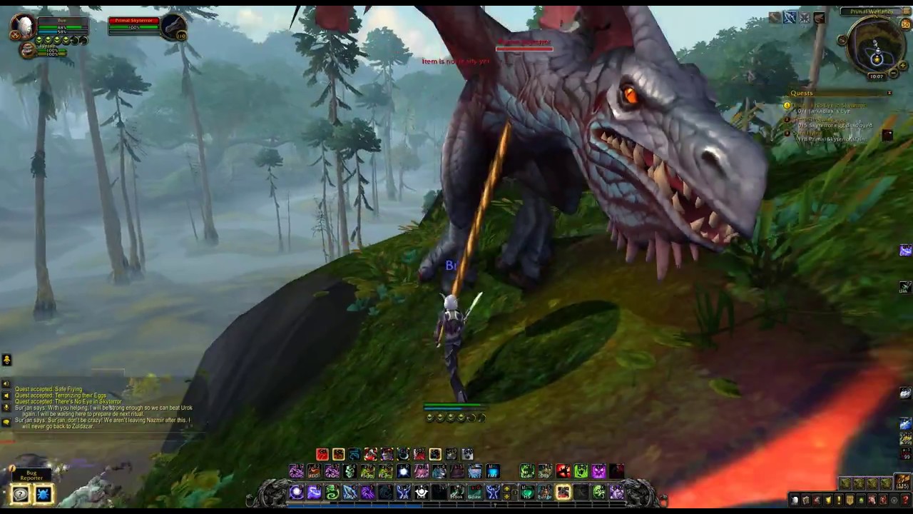 WoW quests - Safe Flying, Terrorizing their Eggs & There's No Eye in Skyterror