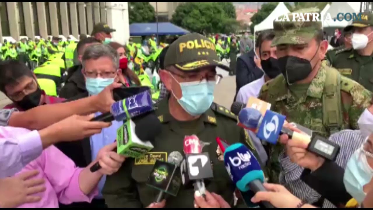 Jorge Luis Vargas Valencia, director de la Polic&iacute;a, sobre j&oacute;venes caldenses liberados