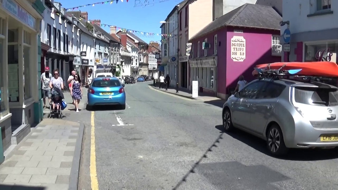 Town Centre, Cardigan, Wales