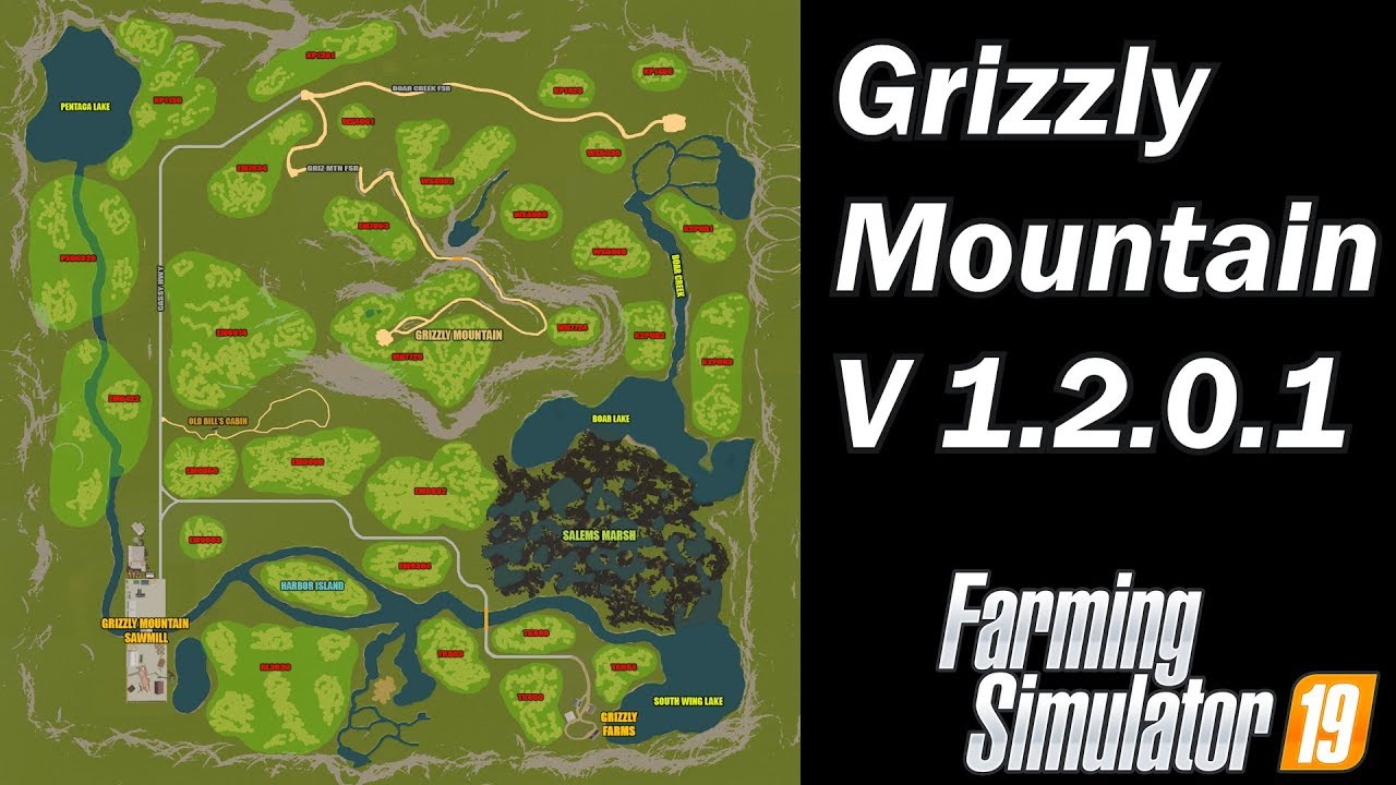Farming Simulator 19 - Map First Impression - Grizzly Mountain V1.2.0.1