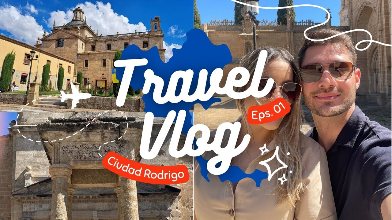 FRONTEIRA DE PORTUGAL E ESPANHA - CIDADE RODRIGO (Vlog #01)