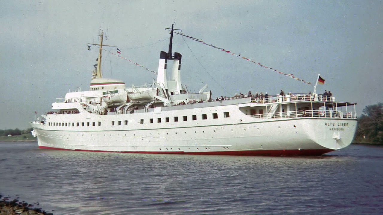 Schiffsverkehr auf dem Nord-Ostsee-Kanal 1966