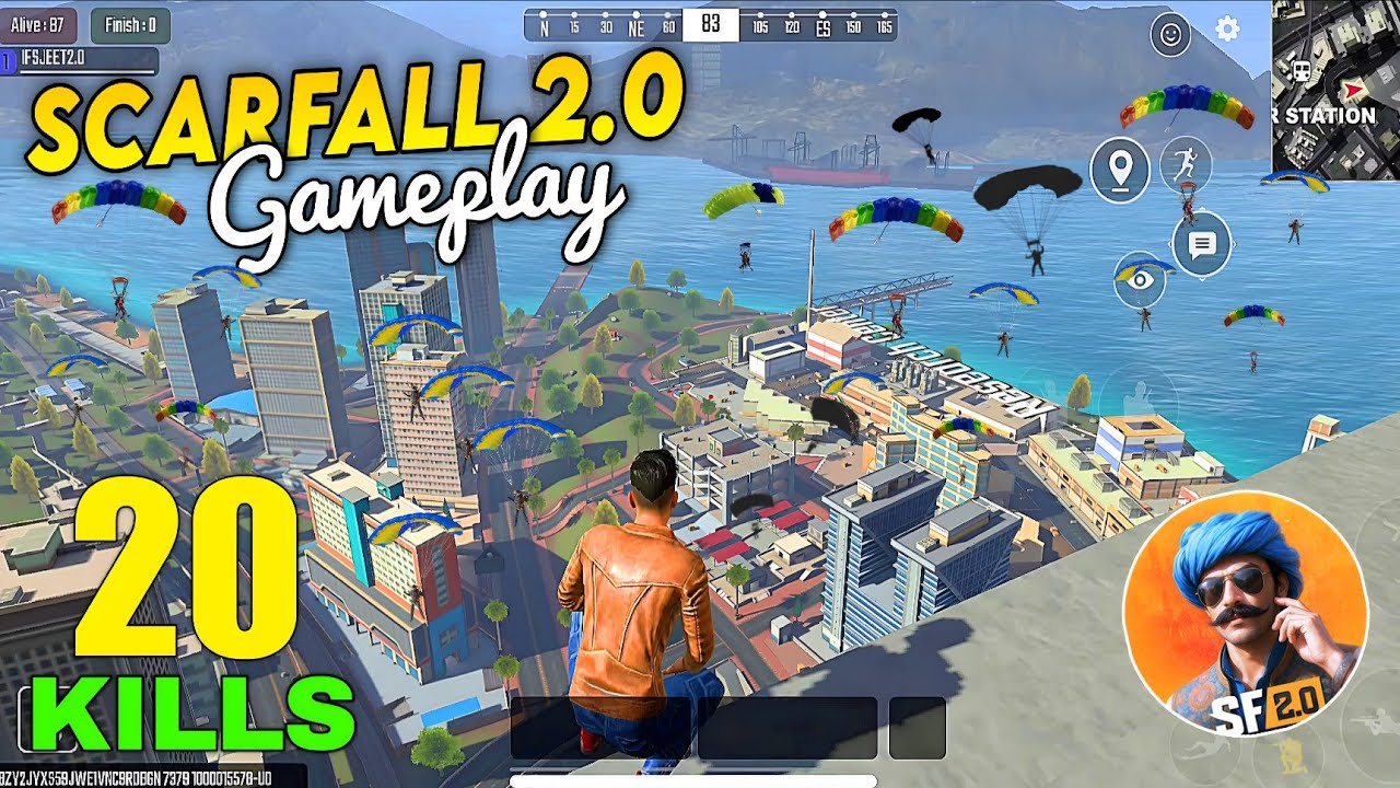 20 KILLS 🥶 SCARFALL 2.0 RUSH GAMEPLAY | SOLO vs SQUAD MUMBAI MAP INTENSE GAMEPLAY- IFS JEET