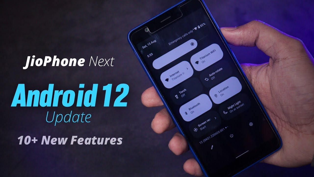 Jio Phone Next Android 12 Update🔥 10+ New Features 😍