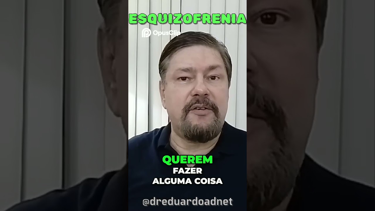 ESQUIZOFRENIA PARANOIDE, HEBEFR&Ecirc;NICA, SIMPLES. QUAL &Eacute; O TIPO? DR EDUARDO ADNET PSIQUIATRA.