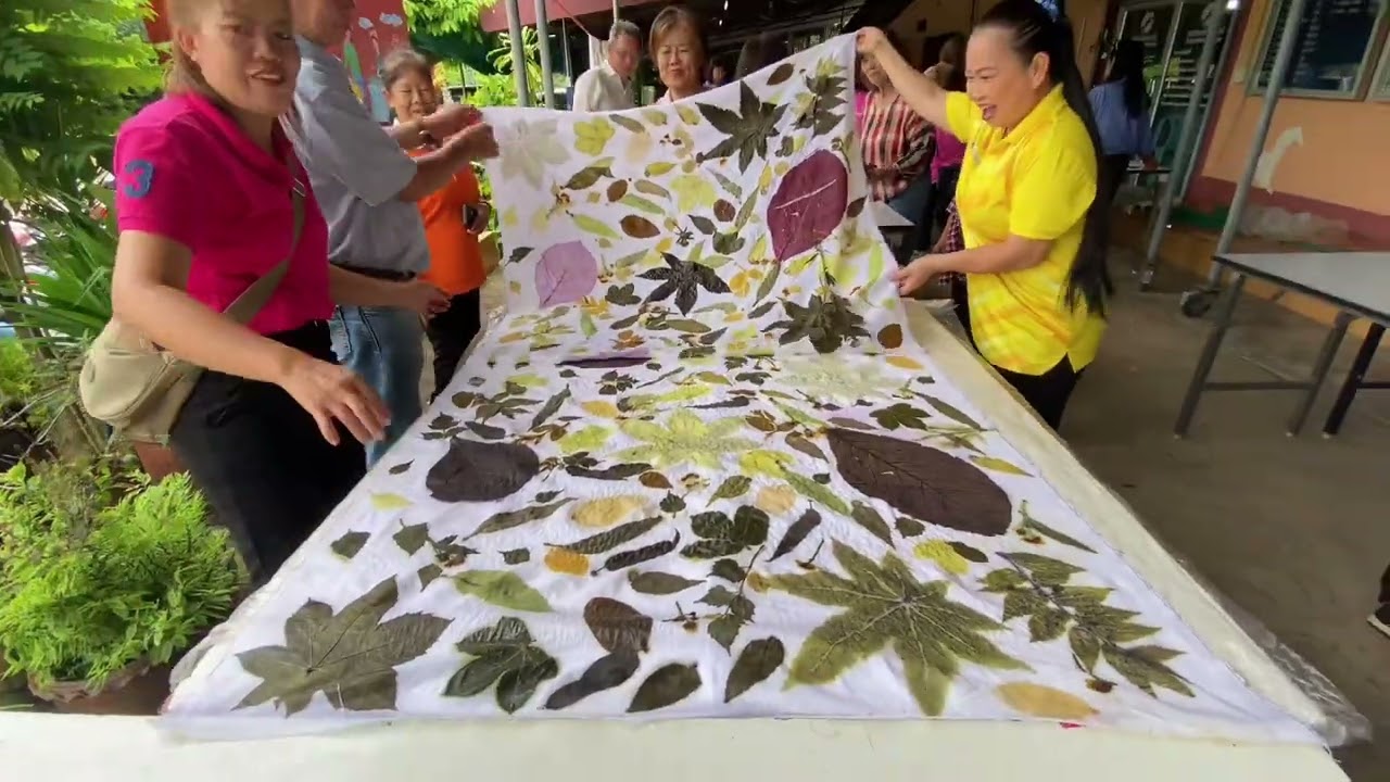 การทำผ้าพิมพ์สีธรรมชาติ  (Eco printing)