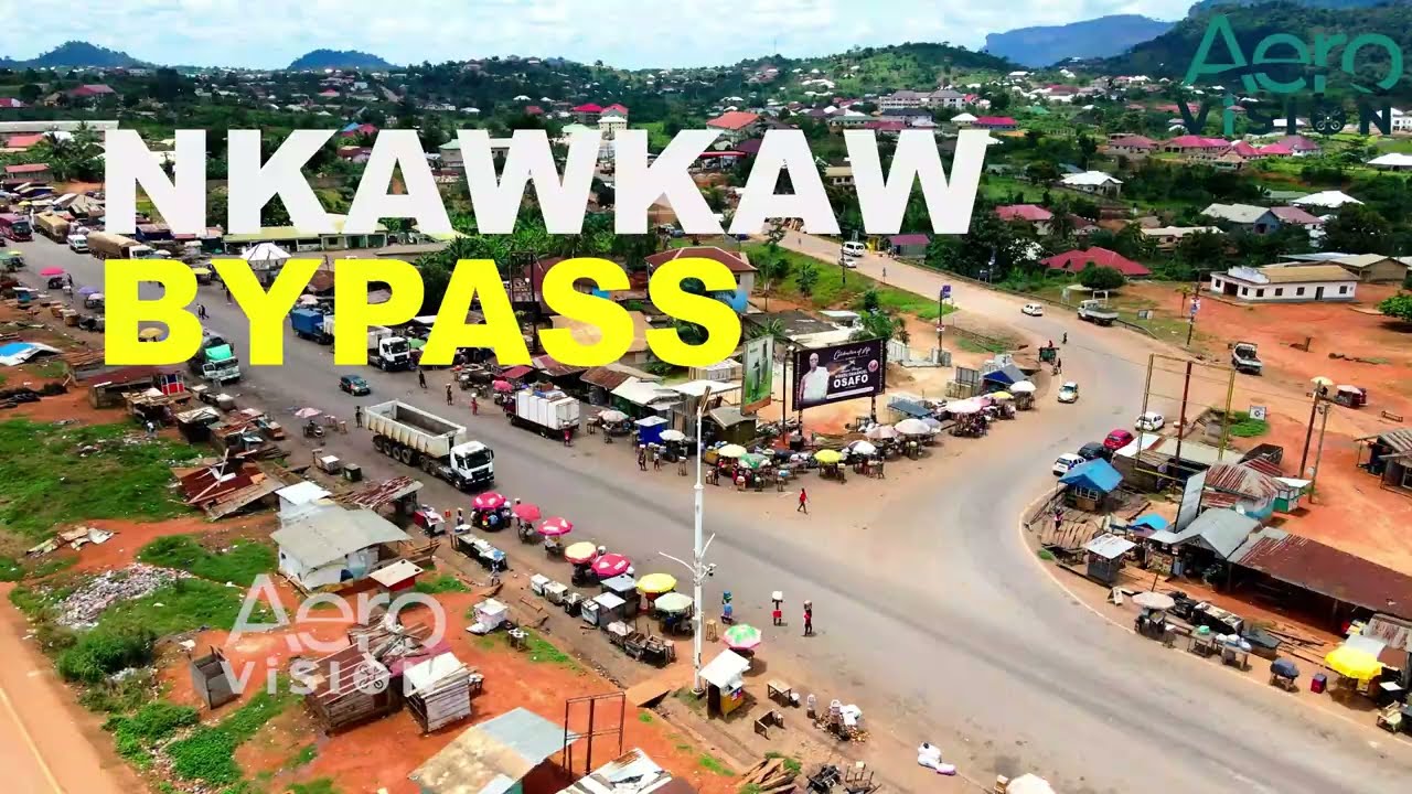 THIS IS THE NKAWKAW BYPASS || KUMASI - ACCRA ROAD