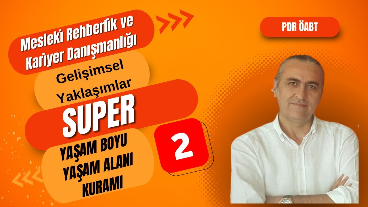 Gelişimsel Kariyer Danışmanlığı: Super Yaşam Boyu- Yaşam Alanı Kuramı II