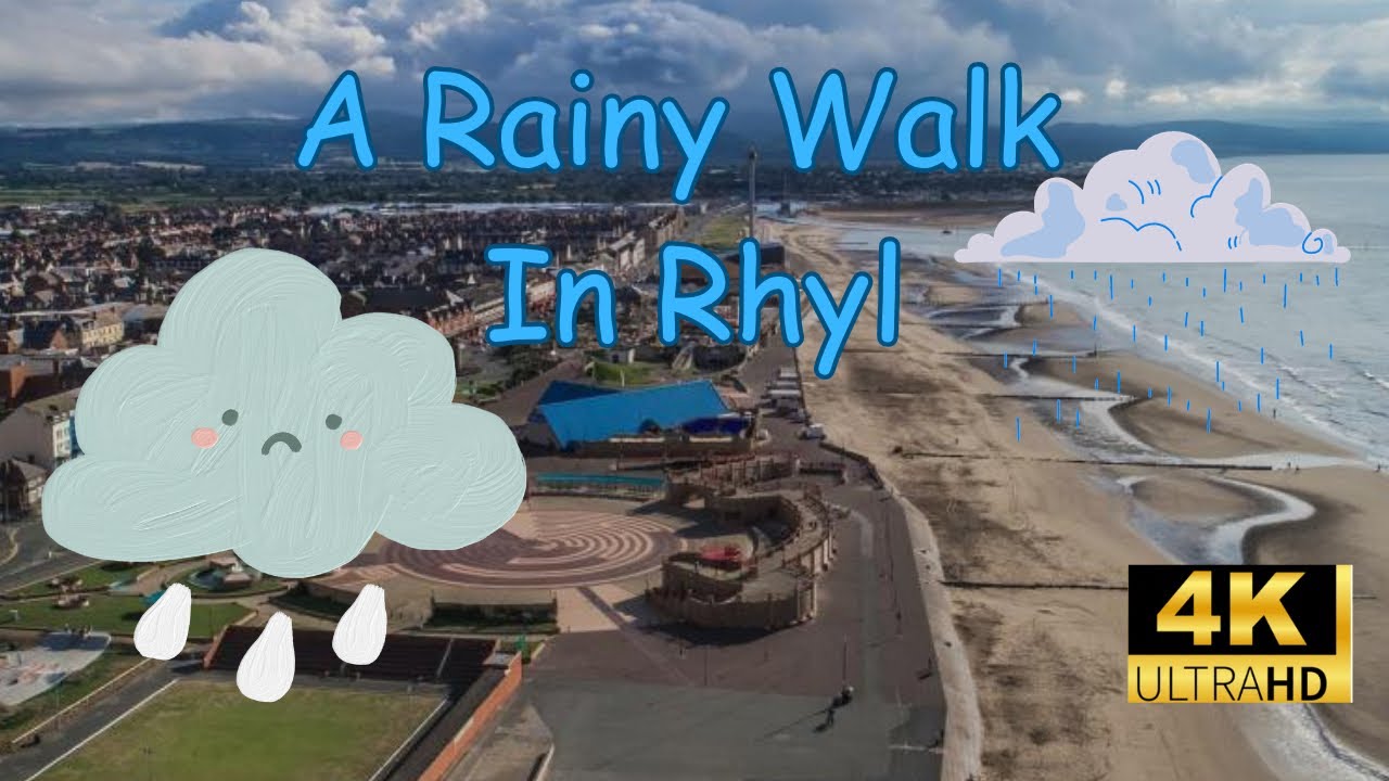 A Walk In Rainy Rhyl | 11/10/23 | I got SOAKED | #losingweight | #rhyl #northwales #rainyday #rain