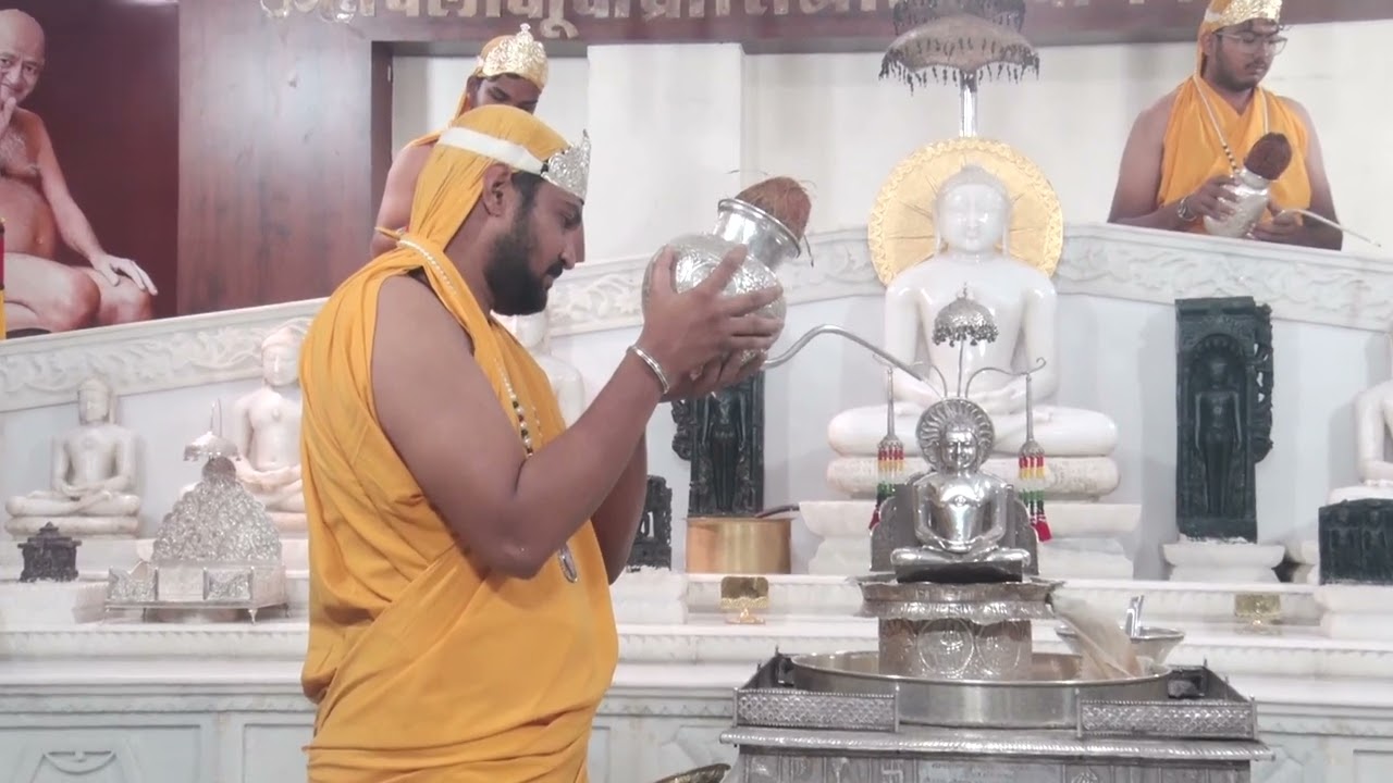 25-08-2024 Abhishek Shantidhara Gunoday Tirth  Gulgav khekdi #aadinathtv #aadinathtv