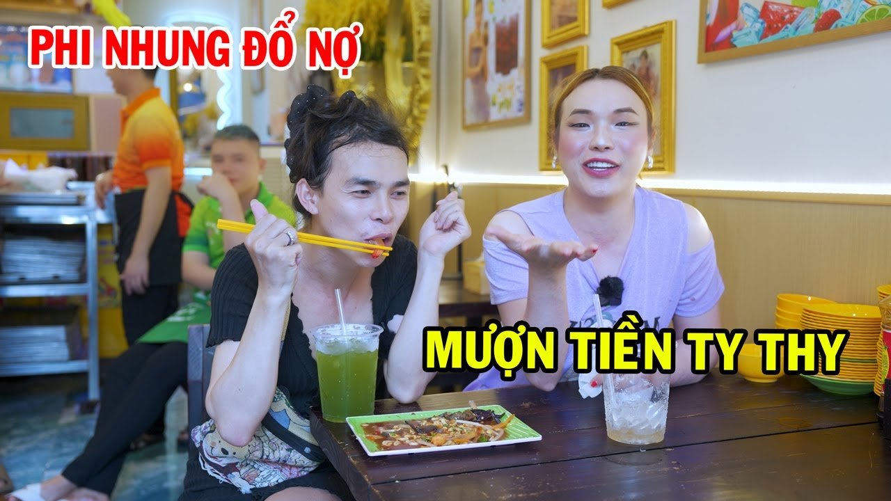Phi Nhung đổ nợ, mượn tiền Ty Thy - Ty Thy Vlog Gỏi đu đủ