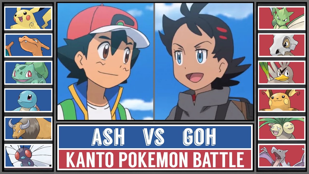 Kanto Pokémon Battle | ASH vs GOH