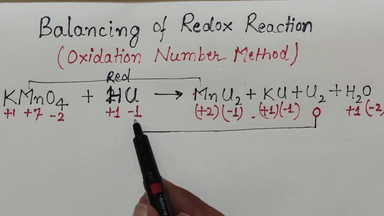 How to balance redox reactions ( oxidation number method)