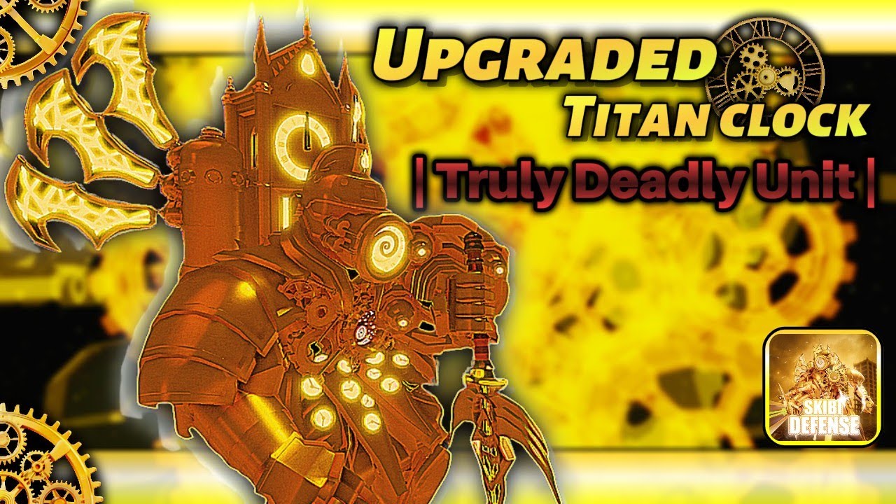 UPGRADED TITAN CLOCK MAN IS OP !! [ Skibi Defense ] #towerdefense #roblox