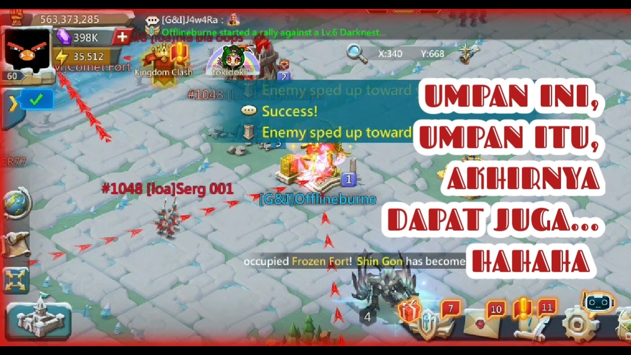 Lordsmobile - Is this a solotrap or not,just playing in KvK hahaha, #lordsmobile ,#luminarytrap