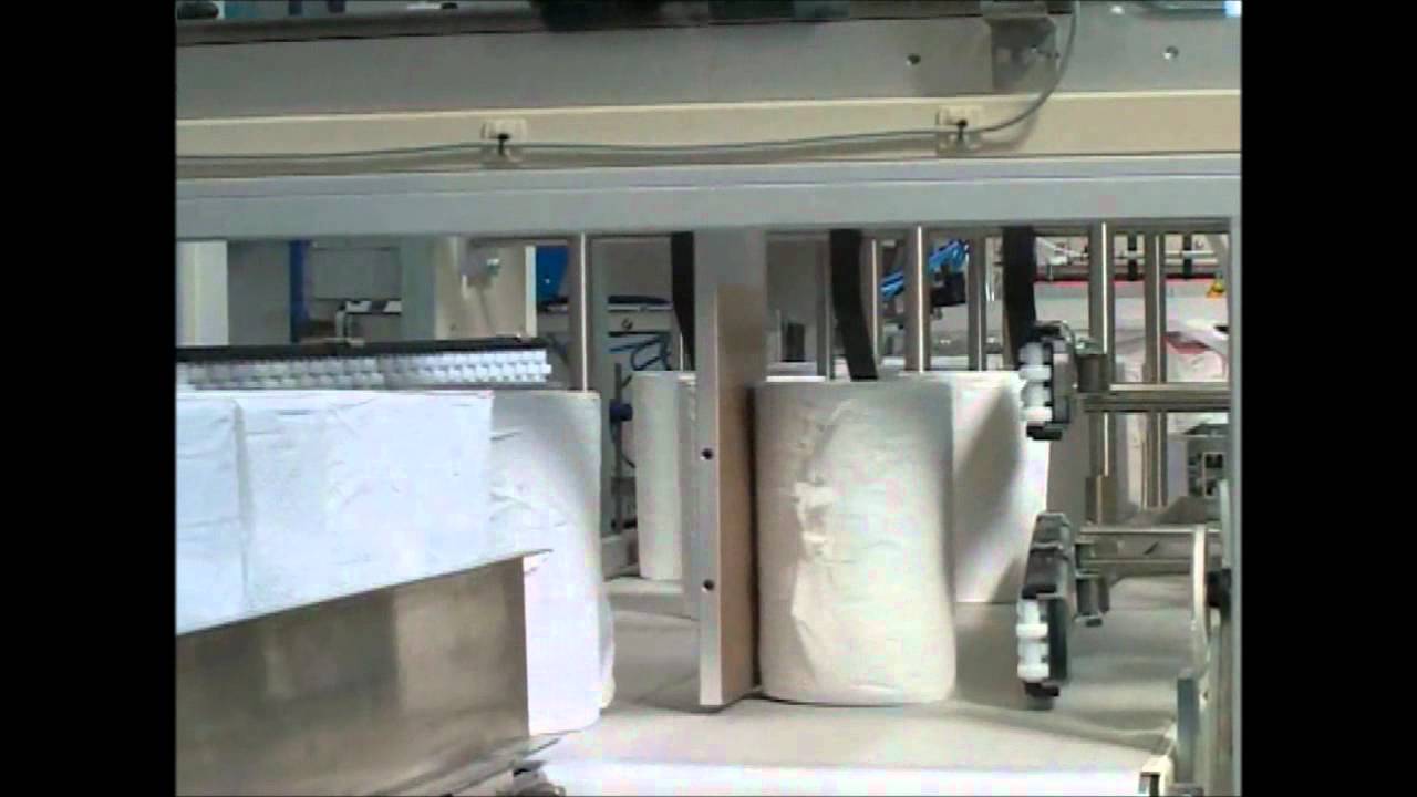 HSI 80 automatic paper rolls packaging line
