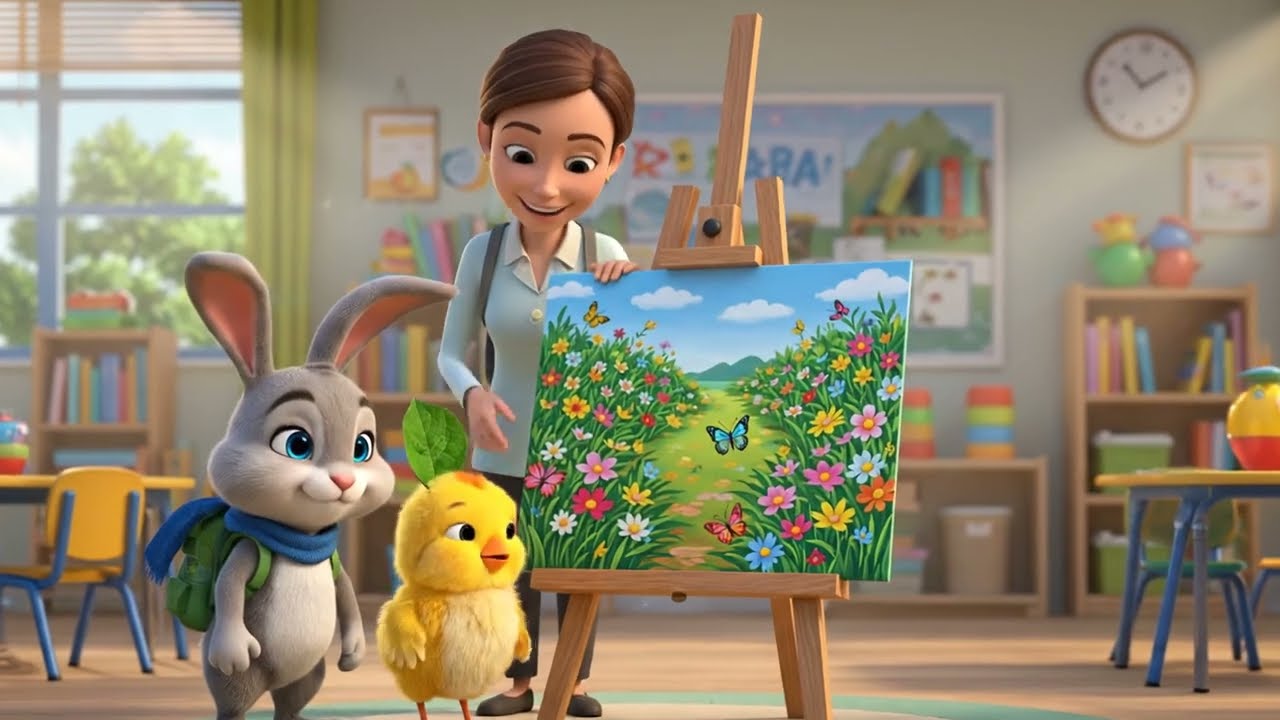 Bunny Hop & Chick Pop: Một Ngày Bình Yên Trong Ngôi Nhà Nhỏ.