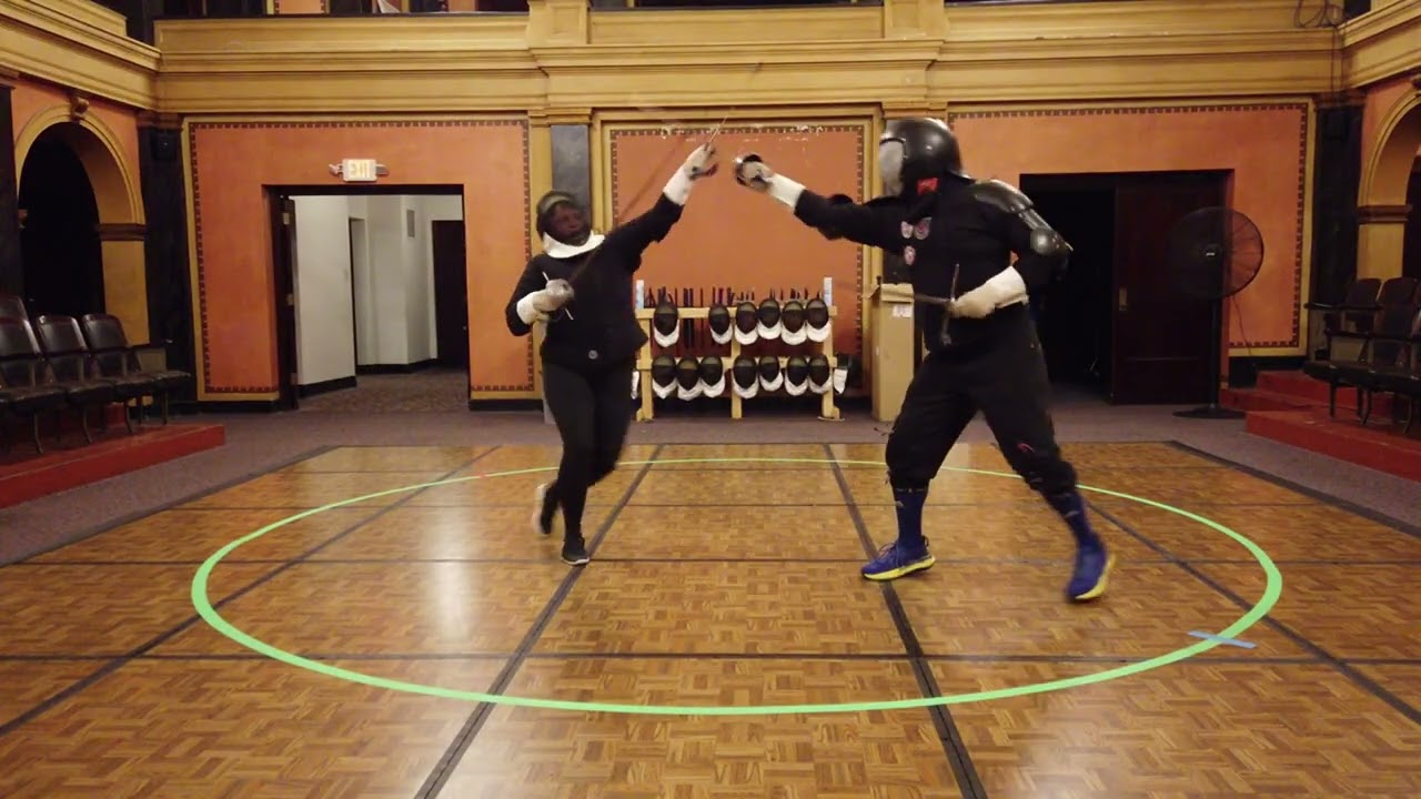 MFC Rapier and Dagger Sparring - Christian and Lyndsey