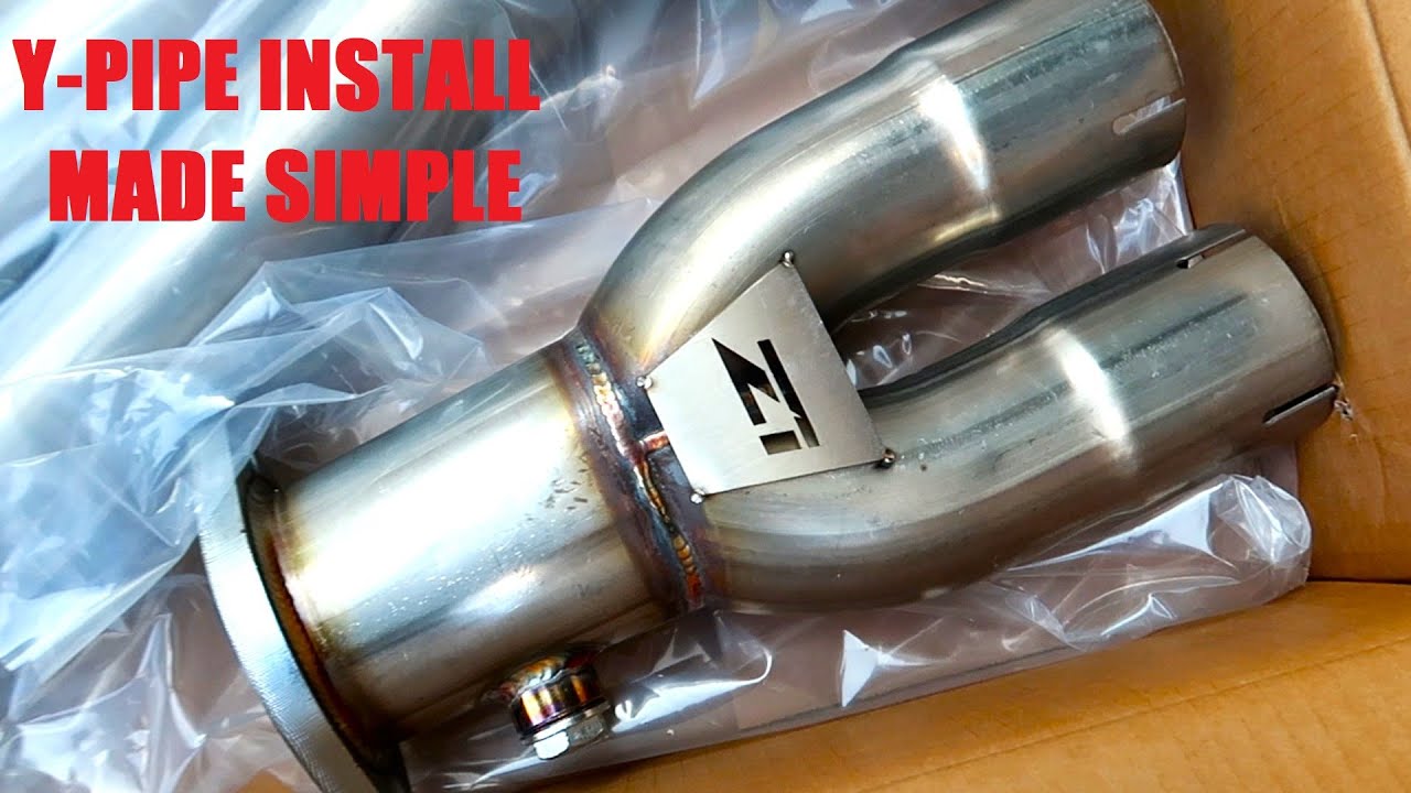 Y-Pipe install on a 350z #Nissan350z#Zociety