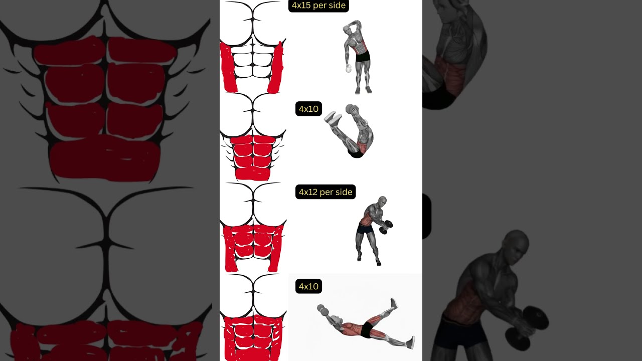 Dumbbell Abs and Obliques Workout.