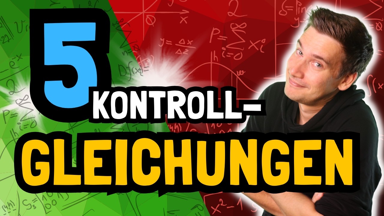 MATHE ABI 2026: Schaffst Du diese 5 Gleichungen ??? | How to Mathe Abi 2026