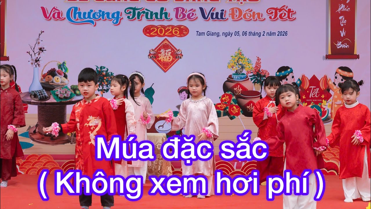 Livestream TẾT BÌNH AN - Trà My múa￼ Tết Bình An 2026 lớp 5TA2