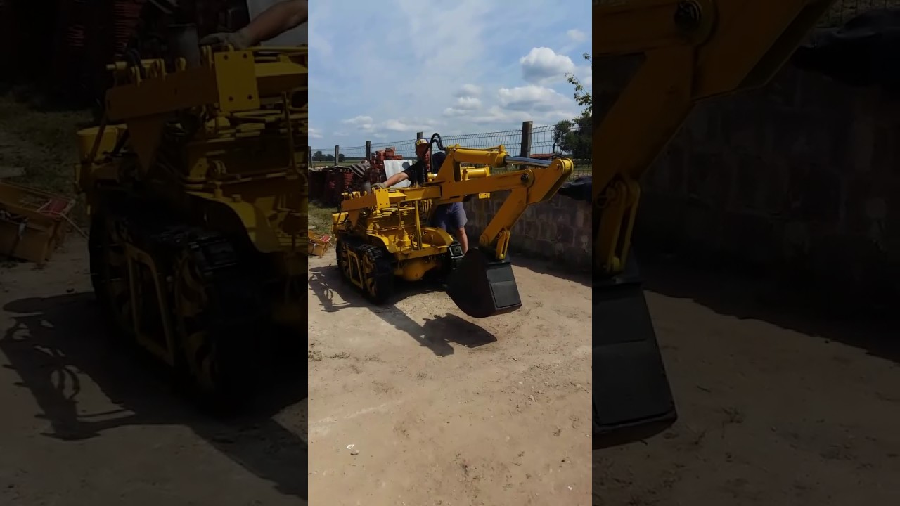 Schmiedag Kleinraupe Bagger Oldtimer Baumaschine