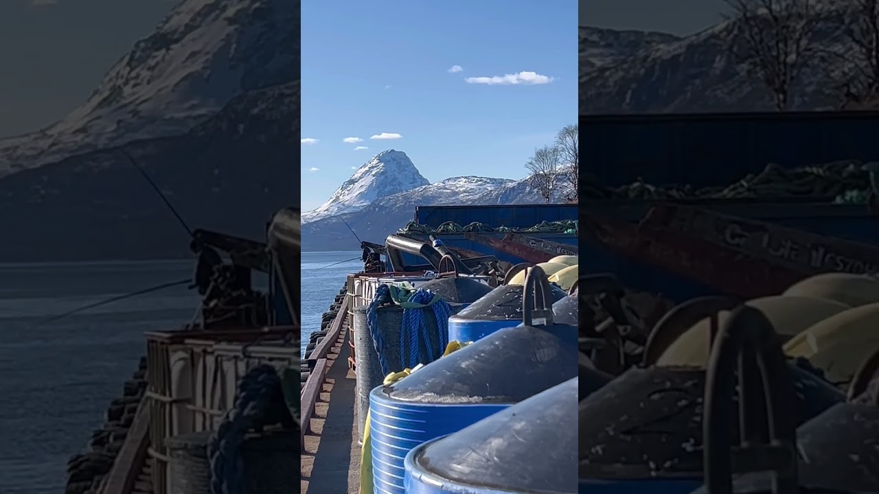 Сматываем удочки #norway #snow #lavangen #travel #ocean #fishing
