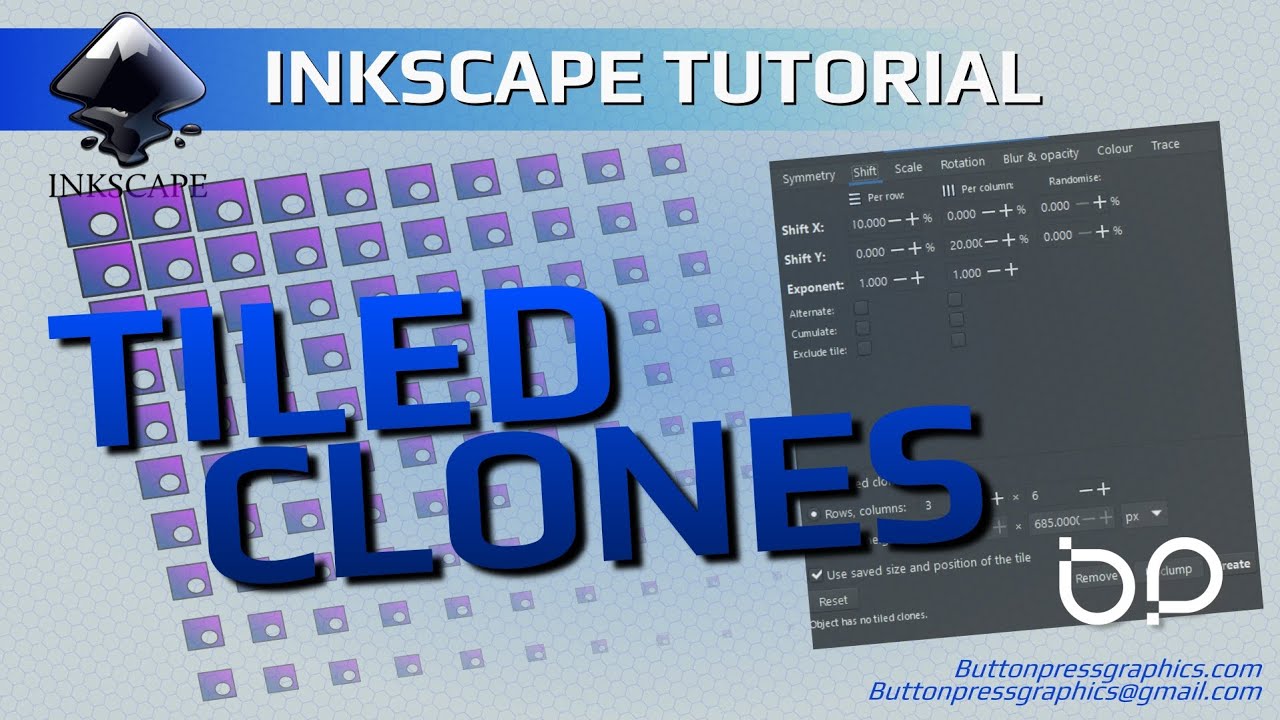 The Basics Of TILED CLONES In INKSCAPE