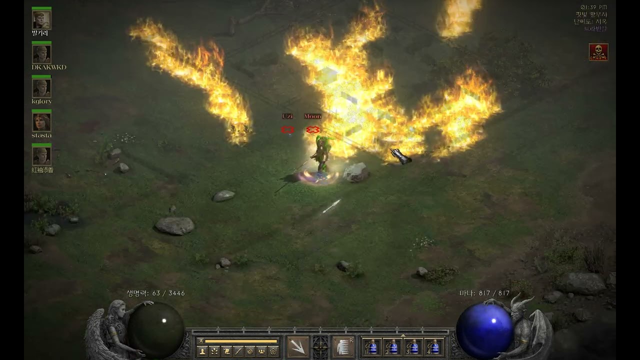 디아2pk 아마존 pk 공방 아마존vs바바 1ver (Diablo 2 Resurrected)