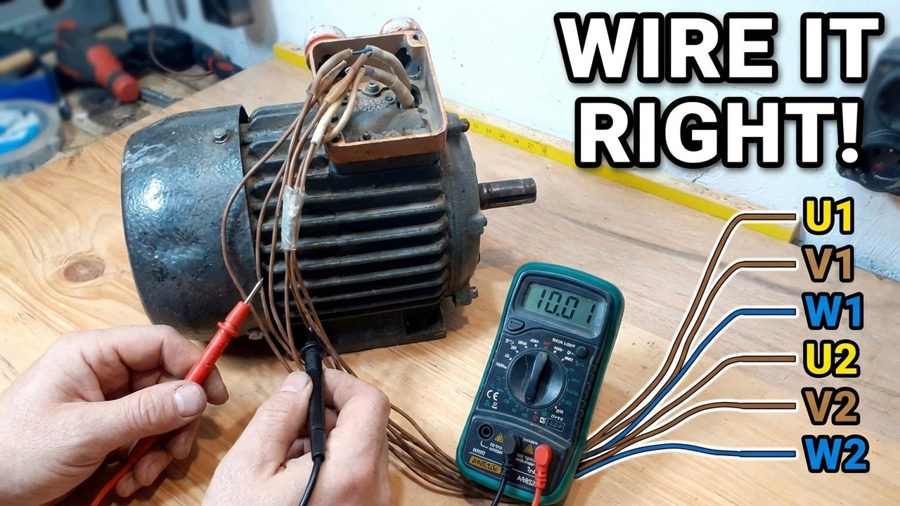 Лучший способ найти начало и конец обмотки электродвигателя!