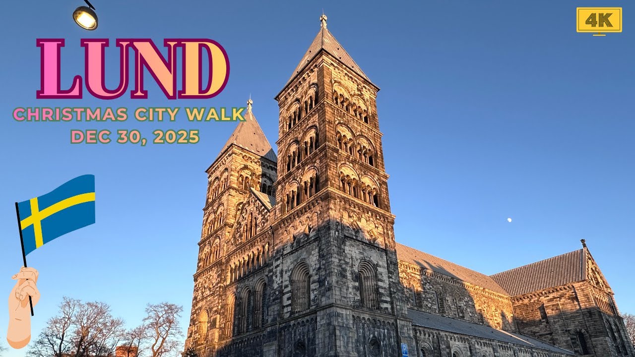 Lund Christmas Walk 🎄❄️ | Famous City in Sweden