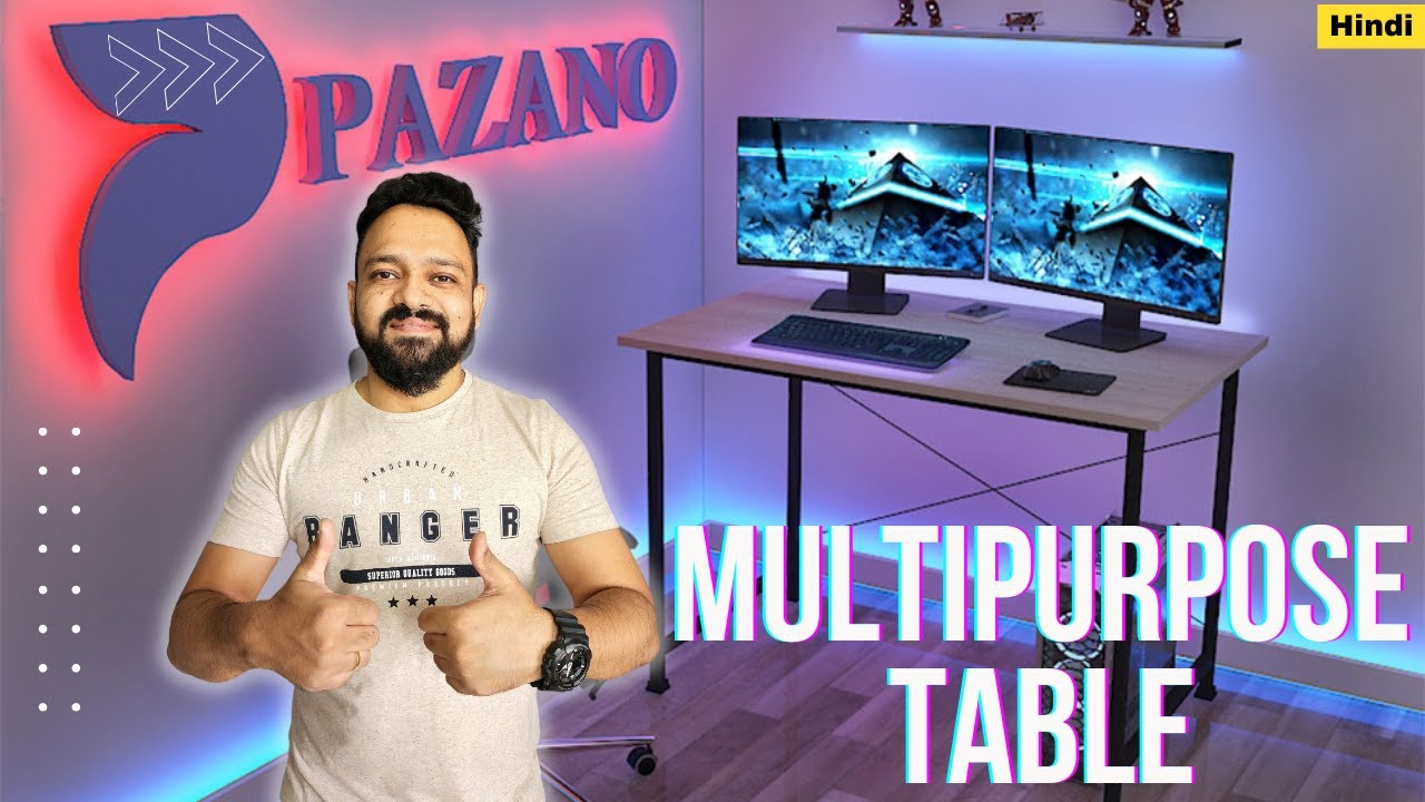 Pazano Multipurpose Engineered Wood Table Review | best table for pc | best computer desk