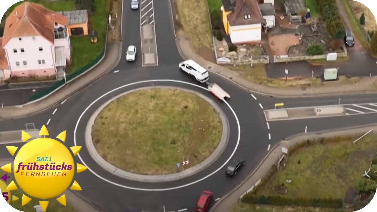Der Crash Kreisel - dieser Kreisverkehr ist eine Unfall-Falle | SAT.1 Frühstücksfernsehen