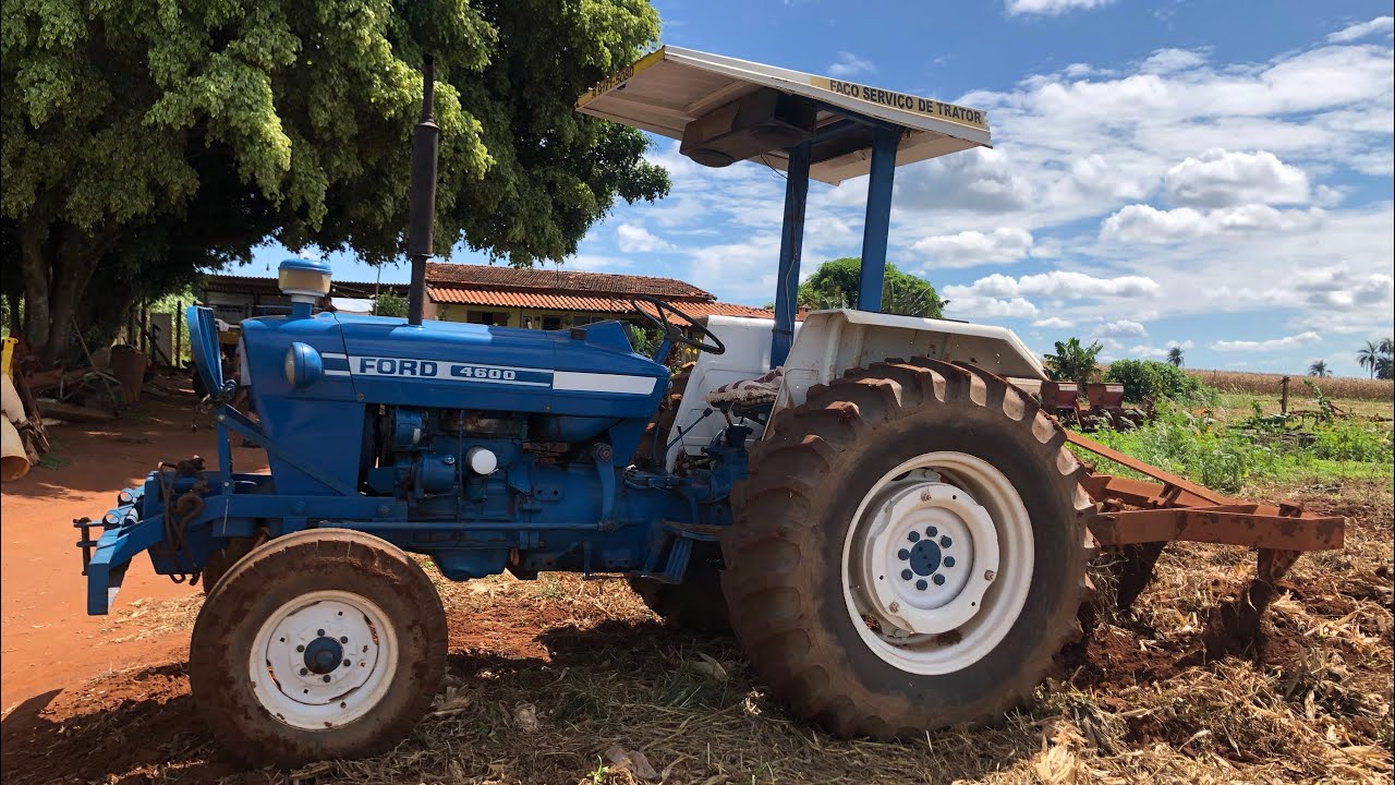 TRATOR FORD 4600 NO SUBSOLADOR DE 5 HASTES!!!