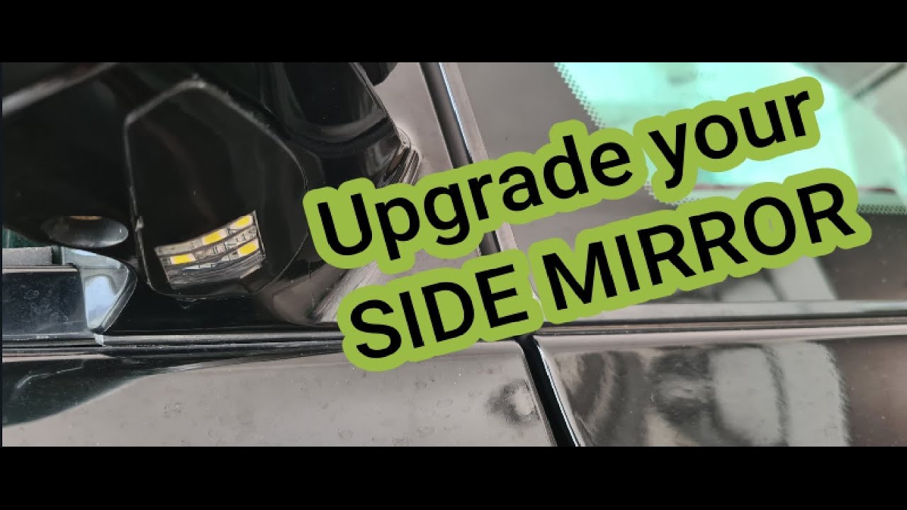 Install puddle light for side mirror