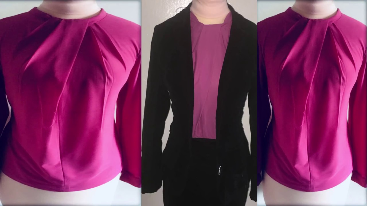 BLUSA  ESCOTE CON NUDO.