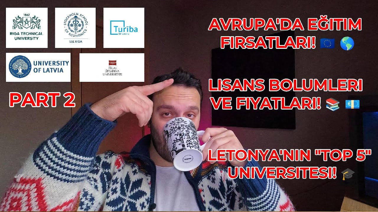 Letonya'da Eğitim Fırsatları!📚 - EN PRESTİJLİ 5 ÜNİVERSİTENİN LİSANS PROGRAMLARI!🎥 PART 2! #bachelor