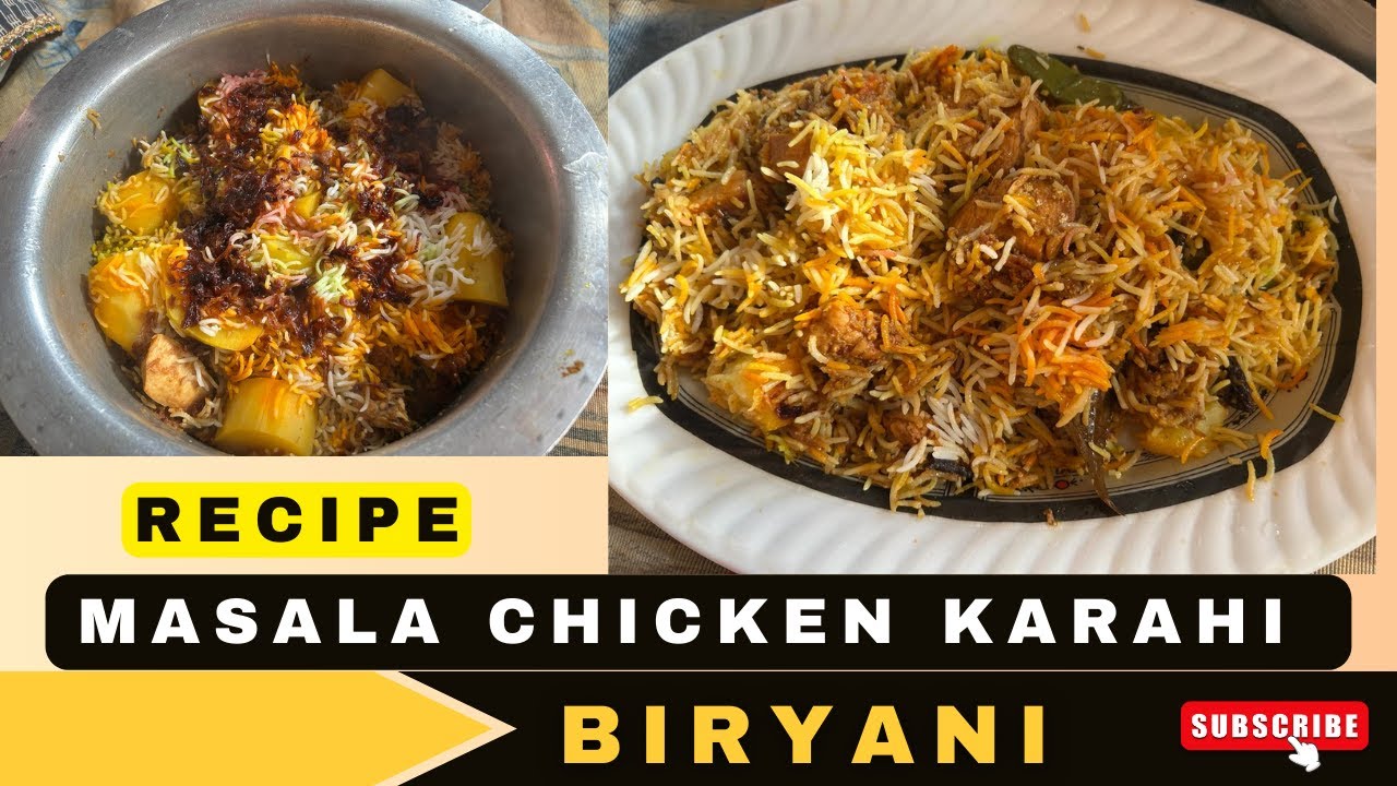 Biryani recipe | Masala Chicken Karahi Biryani recipe | Silawat Kitchen