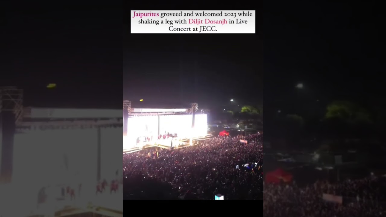 Diljit Dosanjh show in jaipur JECC#viral #shorts #jaipur #song #dance #show